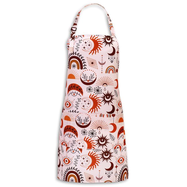 Plum Hill BOHO Cosmetology Apron for Hair Stylist, Nail Tech, Esthetician - Hairdresser Apron with Pockets