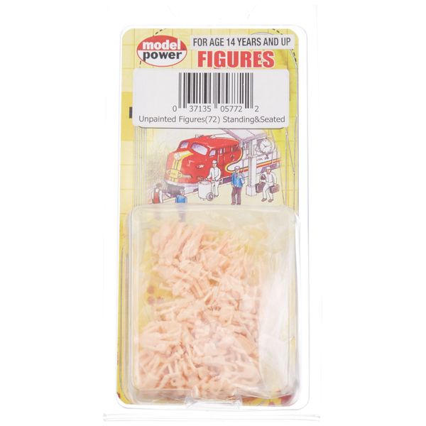 Model Power HO Figures, Unpainted (72) MDP5772