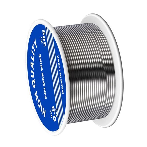 0.8mm Lead Free Soldering Wire, Solder Wire, with Rosin Core Solder Tin Wire, Soldering Wire Lead Free, for Electronic Electrical Soldering Components Repair and DIY (20g)