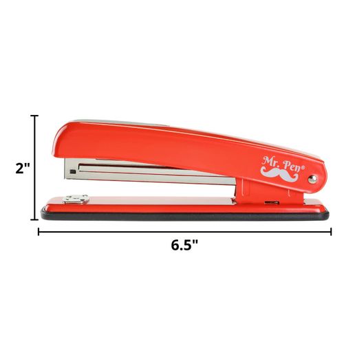 Mr. Pen- Stapler with Staples, Red Stapler, 1000 Staples, Staplers for Desk, Staplers Office, Office Stapler, Desk Stapler, Metal Stapler, Standard Stapler, Stapler and Staple, Stapler Office Supplies