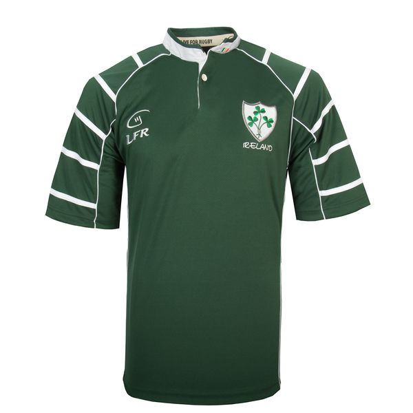 LFR Men's Irish Rugby Jersey, XL, Dark Green