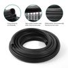 6m Black U Shape Rubber Seal With Side Bulb for Ford Honda Universal Dustproof