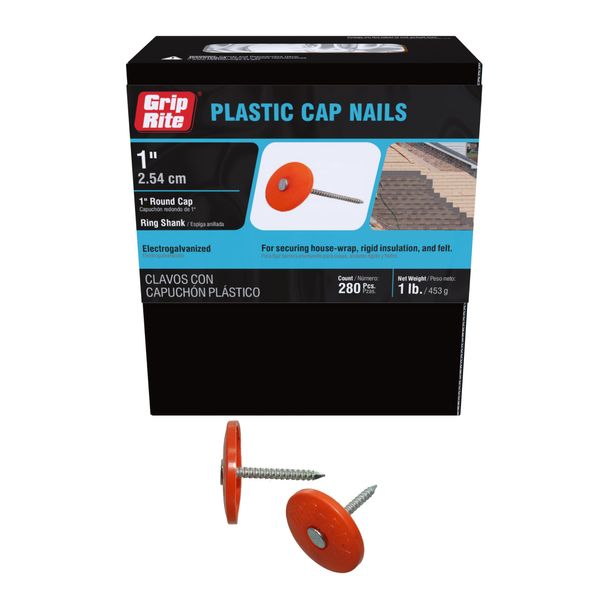 Grip Rite 1PRCAP1 1 Bx x 3: Ace Roofing Nail (5193388), Color