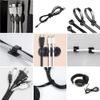 152 PCS Cable Management Kit, Fixed Cable Ties with Wire Manager Sleeve, Self Adhesive Velcro, Cable Clips, Desktop Cable Clips
