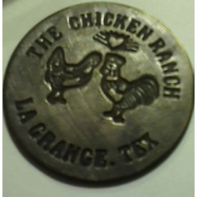 The Chicken Ranch Solid Brass Brothel Token by Cool Stuff 4U