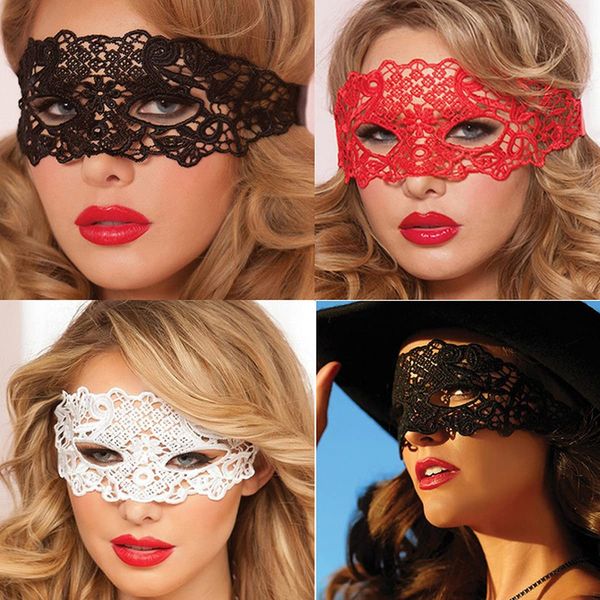 Dusenly 4pcs Masquerade Costume Mask Half Face Sexy Lace Masks for Men Women Party Ball Fancy Dress Halloween Mask