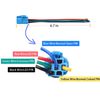Langir 19mm Latching Push Button Switch 12V DC Waterproof On Off Switch with LED & Pre-Wired Harness 1NO1NC Self-Locking(Black Shell/Blue Light)
