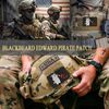 EmWoot 2PCS Blackbeard Edward Patches Cat Fork Fish Patches Pirate Flag Patch Embroidered Tactical Morale Patch Hook and Loop