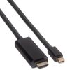 ROLINE Mini DisplayPort Kabel, Mini DP-UHDTV, ST/ST, schwarz, 1,0 m