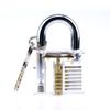Beginner Lock Pick Practice Set,Transparent Lock with Lockpick Tool,Cheap Picking Kit (A KIT)