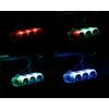 Procyon DL-33 Cigarette Lighter Socket, 3-Way USB 12/24V with Rainbow LED