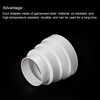 sourcing map Duct Inline Reducer 3.15-4.72 Inch Plastic Round Duct Adapter Increaser Connector for Kitchen Ventilation Systems