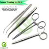 Wound Stitching Suturing Set Medical Suture Training Scissors Tweezers Forceps