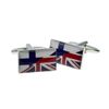 Union Jack Mixed with Finland Flag Cufflinks in a Post Friendly Cufflink Box