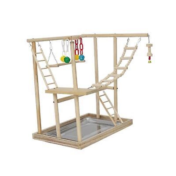 Parrot Playground Exercise Playpen Play Gym Stand Birds Parrots Toys Conures