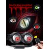 LED Dynamic Pupil Devil Eyes Remote Control Projector Lens Headlight 33 Modes