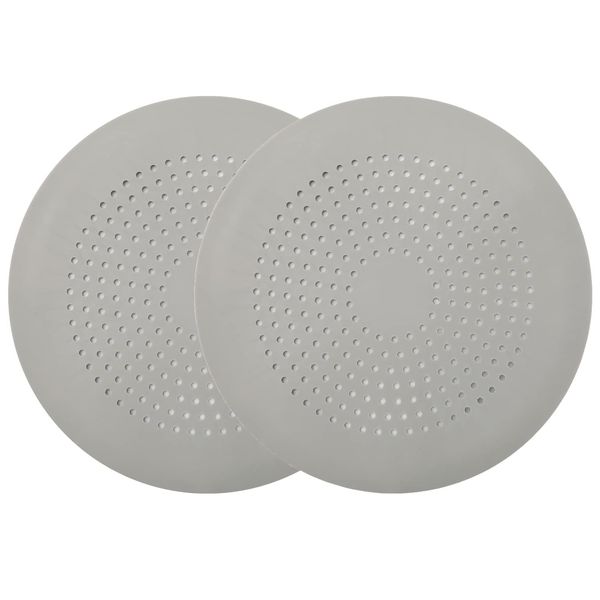 2-Pack Hair Catcher Waschbecken Abfluss Sieb, Silikon Dusche Abfluss, Abfluss Abdeckung für Dusche Haarstopper, Waschbecken Sieb Filter Flach Stopper mit Saugnäpfen für Bad/Küche/Badewanne, Grau