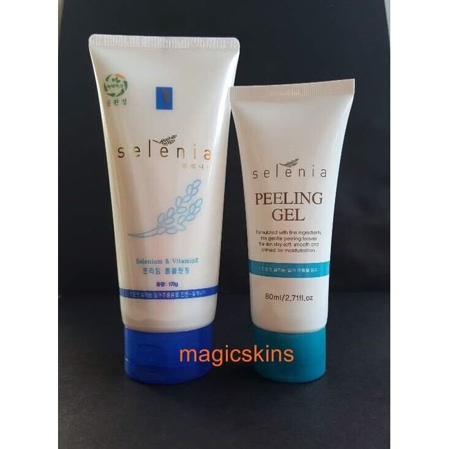 Selenia PEELING GEL 80ml / 2.7fl.oz  + Prime Cleansing Foam   170g    Form Korea