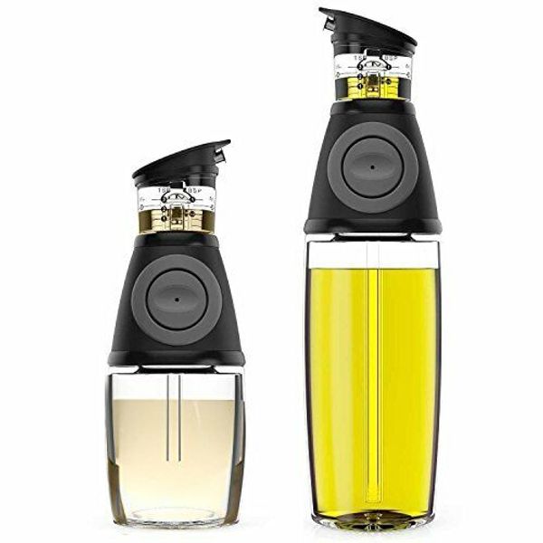 OIL VINEGAR DISPENSER Bottle Set with Spouts Kitchen 500ml 250ml 2 Pack BELWARES