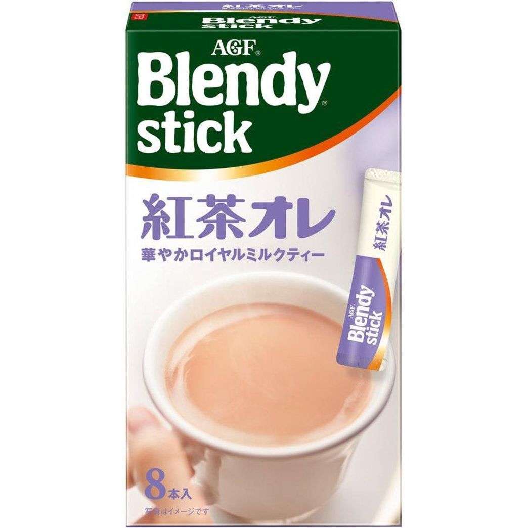 AGF Blendy Stick Instant Royal Milk Tea Powder 8 Sticks