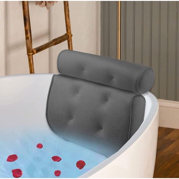 Lot Of 10-3D Mesh Bath Pillow Spa Pillow With Suction Cup And Hand Scrubber.