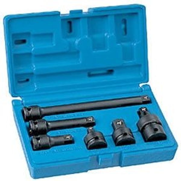GRE1100 Grey Pneumatic 3/8" Drive 6 Piece Adapter/Extension Set