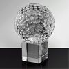 Amlong Crystal 2.3" Diameter Golf Ball with Crystal Stand