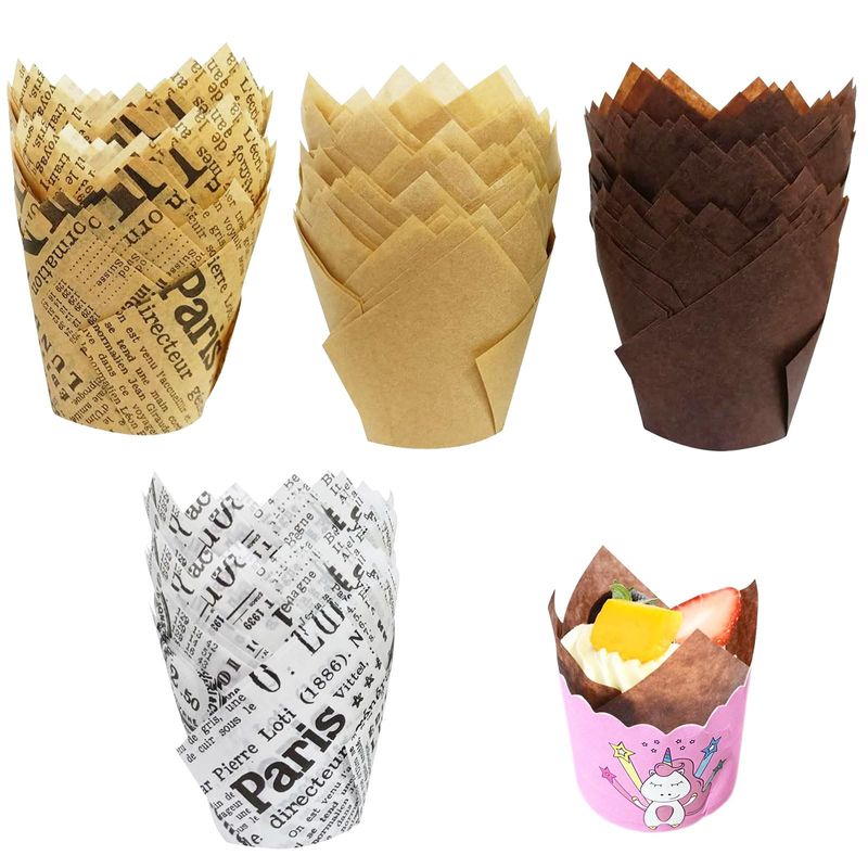 Guardini 15750 Muffin Cases Papier Oven, Verschillende kleuren