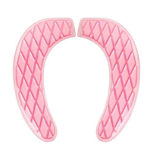 Owfeel Tank Lid Covers Pads, Gel Toilet Seat Cushion Cover Pad for Bathroom Travelling (Pink)