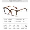 Oversized Cat Eye Square Frame Blue Light Blocking Computer Womens Mens Glasses