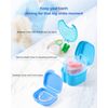 JMU Retainer Case with Vent Holes, 4 Pack, Mouth Guard Case with Tight Snap Closure, Orthodontic Denture Storage Container for Invisalign, Aligners, Night Guards, Retainer Box Dishwasher Safe