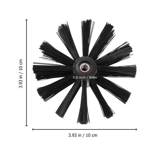 SEWOART 2pcs Chimney Brush Dryer Vent Cleaner Drill Attachment Duct Brush Replacement Vent Brush Dryer Duct Brush Cleaning Tools Vent Lint Sweeping Tool Plastic air Duct Ventilation