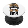 Limited Edition Leopard Messy Bun Awesome Since 1914 PopSockets Swappable PopGrip