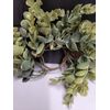 Succulent Leaf-Greenery Candle Ring-Artificial Plastic-1.5" inner-Ring 7" Wide