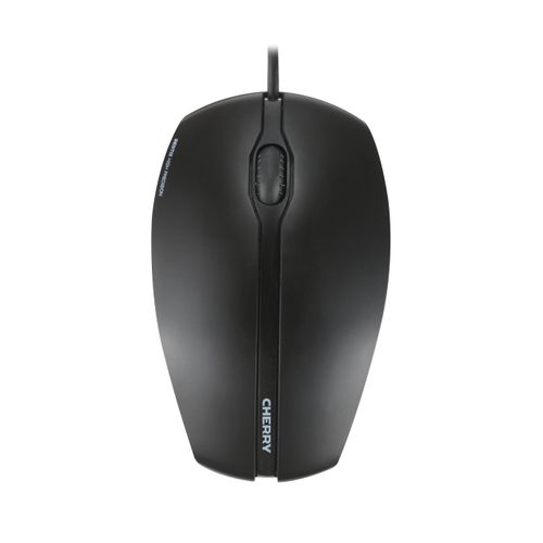 CHERRY GENTIX CORDED, Wired Mouse, Precise Scroll Wheel, Optical Sensor, Symmetrical Design for Left and Right-Handers, Cable 1.8 m, USB 2.0 Black