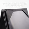 Table Tents Mini Display, Double-Sided, Restaurant Menu Covers Holders, Table Me