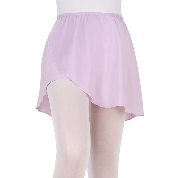 Bezioner Ballet Wrap Skirt,Chiffon Girls Ballet Skirt,Pull on Elastic Waist Dance Skirt for Women Purple L