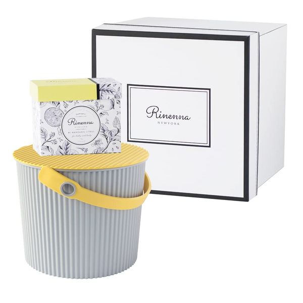 Rinenna #1 Starter Gift Set (Rinenna #1 Laundry Detergent, Omni Uti Bucket, Original Gift Box Set) (L, Yellow)