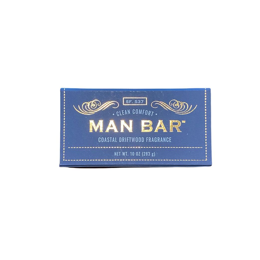 San Francisco Soap Company Man Bar 3-Piece Gift Set Featuring All New Scents: Coastal Driftwood, Peppered Patchouli, and Spiced Tobacco