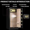 5.1 Cu.ft Safe Box Fireproof Waterproof, Home Safe Security Box W/Hidden Storage