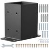 VEVOR 2 Pack 4x4 Post Base Brackets Heavy Duty Wood Post Fence Post Anchor