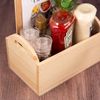 Natural Tabletop Condiment Caddy with Handles