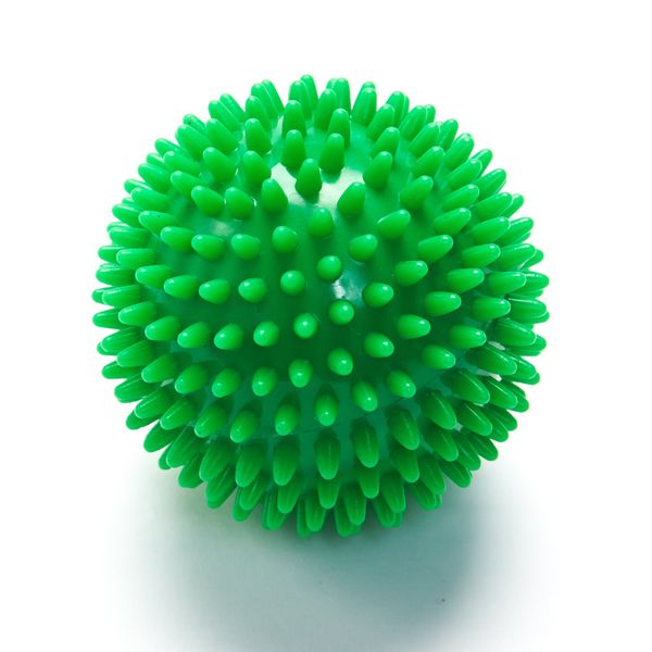 Black Mountain Products Deep Tissue Massage Ball with Spikes, Green