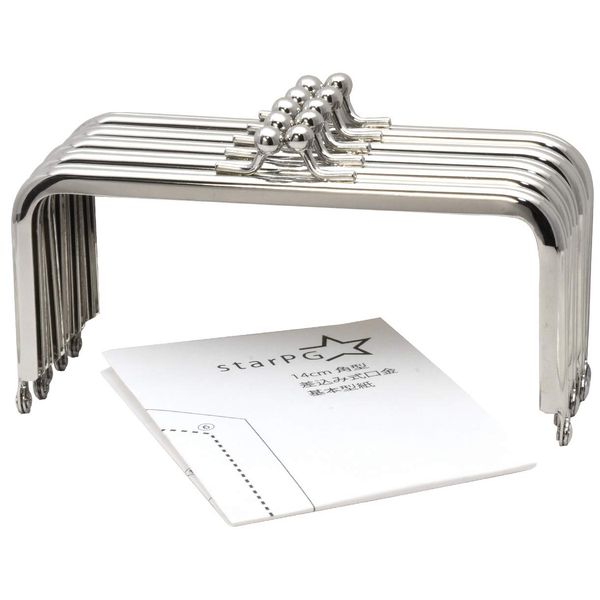 starPG 5.5" Square Hole Tip Insert-In Silver Pattern Handmade Parts(10 Pcs)
