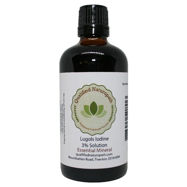 Lugols Iodine Solution 3% - 100ml - with Dripper/Dropper Top