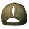 C.C Ponytail Messy Buns Trucker Ponycaps Plain Baseball Visor Cap Dad Hat Olive
