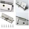 2Pcs Door Hinge,3 Inch Long Stainless Steel Self-Closing Corner Spring Draw Door Hinge,Closing Spring Hinges