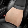 WENNEBIRD Model Q Lumbar Memory Foam Support Pillow to Improve Posture, Beige