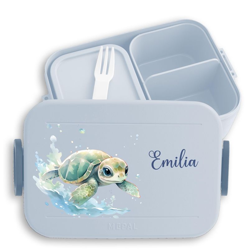 Children's Bento Box Midi Lunch Box for Mepal Bento Box - Turtle ...