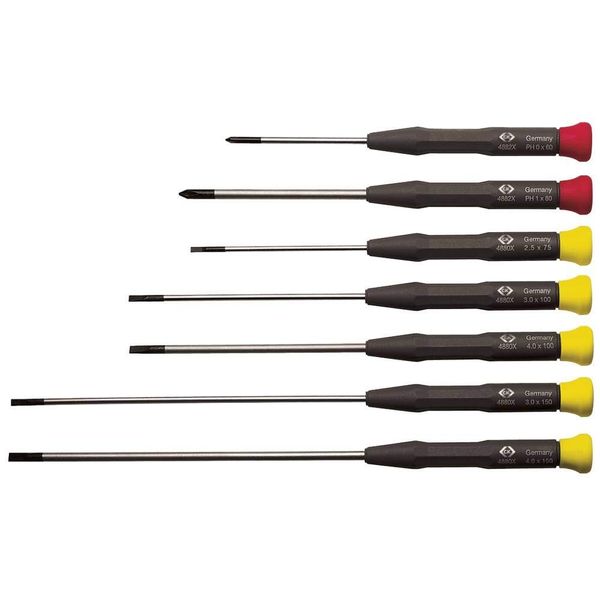 C.K T4883X Precision Slotted and Phillips Screwdriver Set